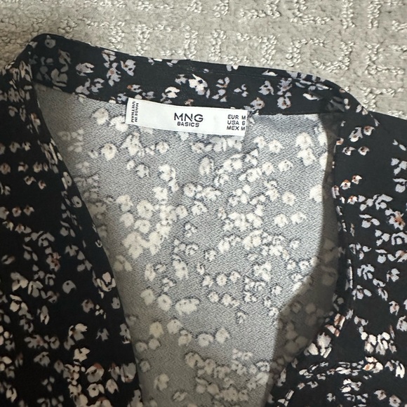 Mango black dress (floral) - Picture 3 of 3